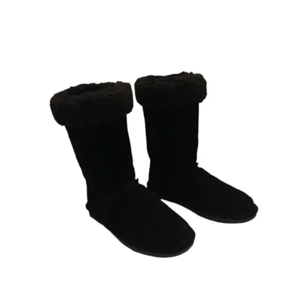 BearPaw Marissa Black Suede Short Boot Sz 8 - Picture 9 of 9